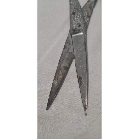 Vintage WISS USA Forged Steel Scissors 6” Hammered Handle Mid-Century - Picture 5 of 8